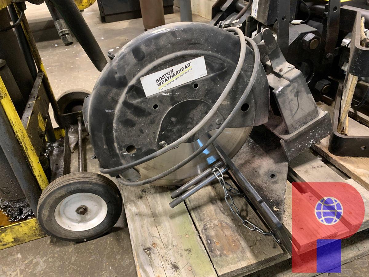 Used BOSTON WEATHERHEAD POWER CUTTER, EATON HYDRAULIC CRIMPING MACHINE W/ ELECTRIC HPU