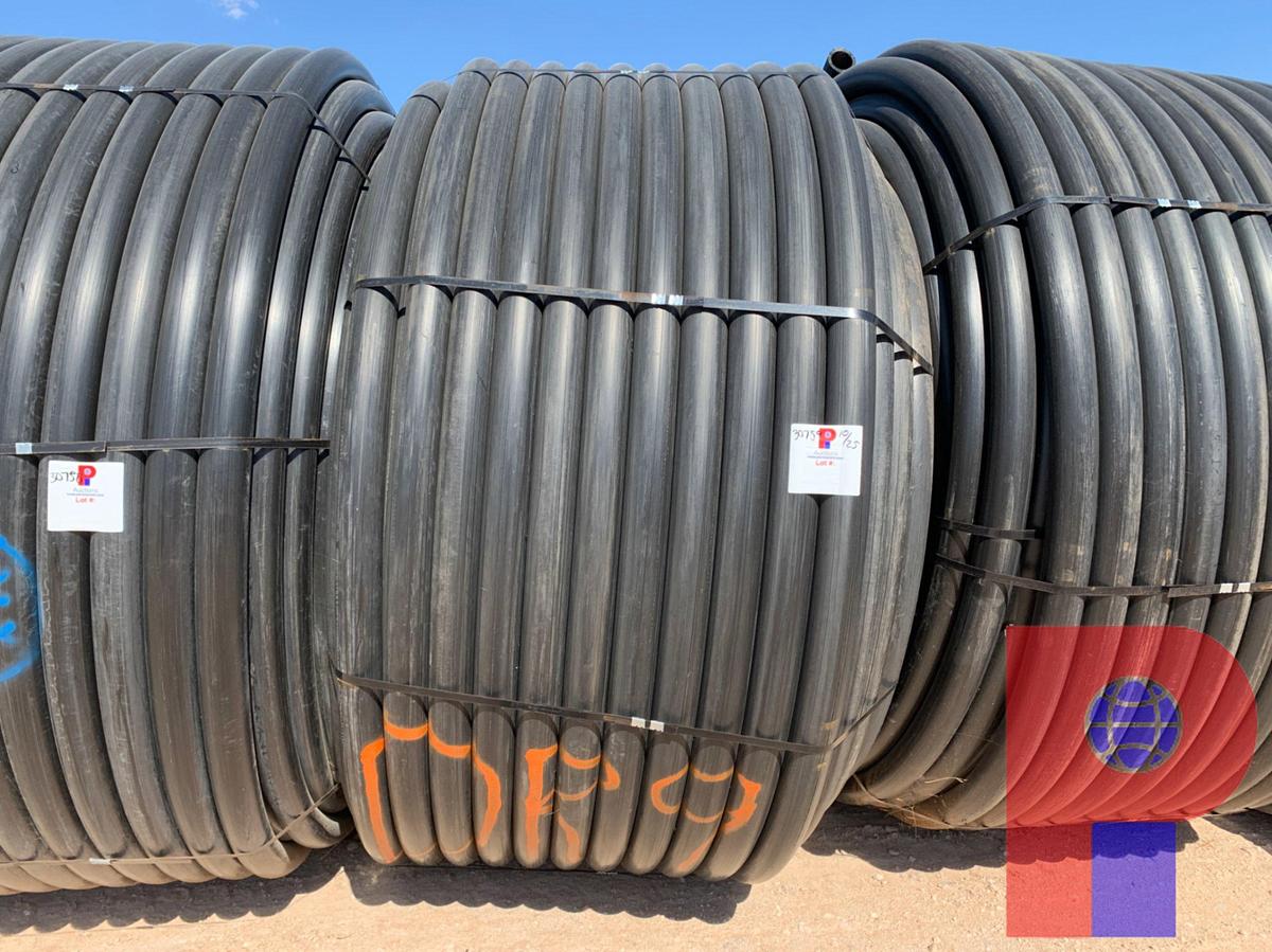 Used 1,000 FOOT ROLL OF 3” IPS DR9 POLLY PIPE