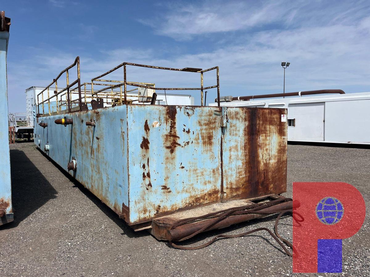 Used 60X11X9.5H (4) COMP MUD SHAKER TANK