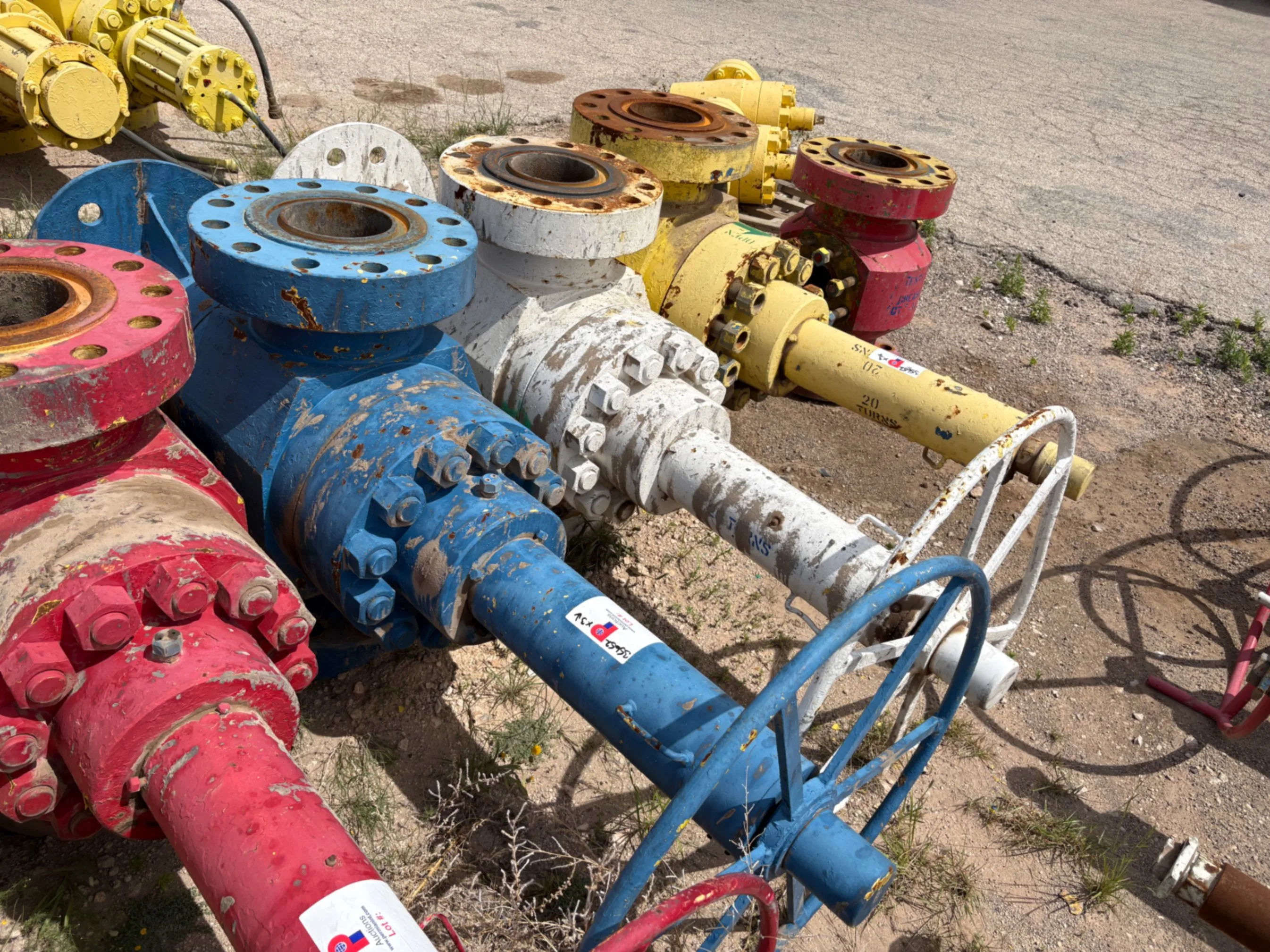 Used (3x$) (3) 7-1/16” frac valves