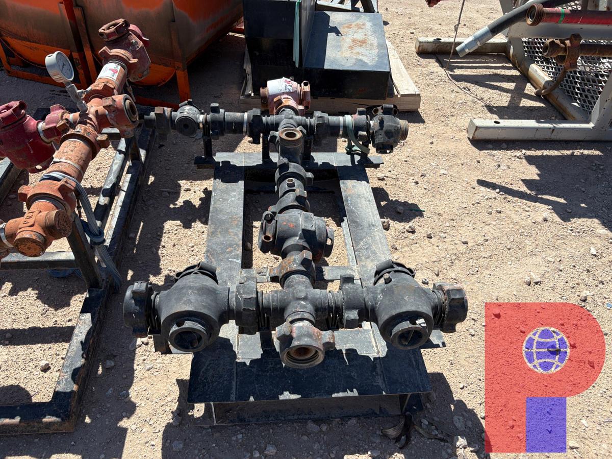 Used (2) 2” 1502 PLUG VALVE MANIFOLDS