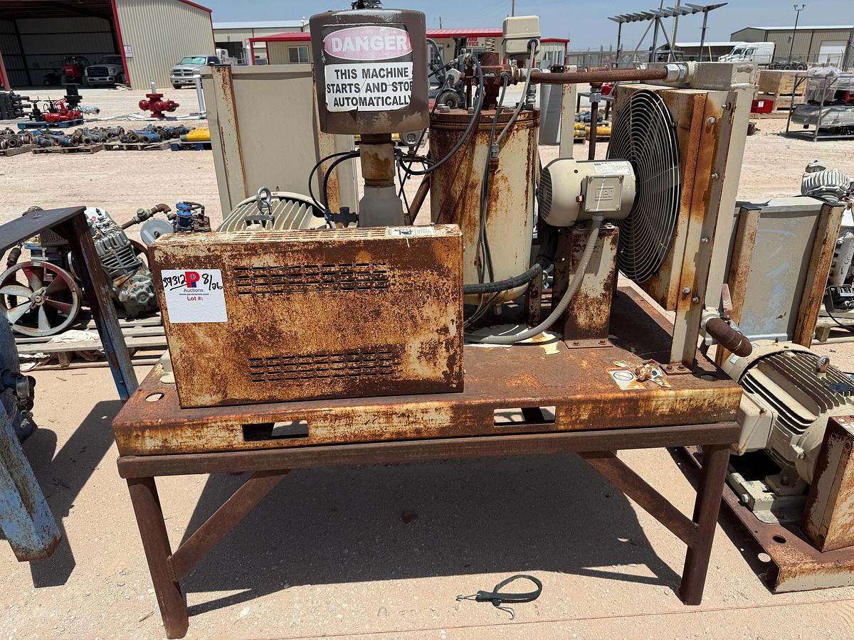 Used CURTIS-TOLEDO MODEL RS30F, 125-CFM / 125-PSI ROTARY SCREW INDUSTRIAL AIR COMPRESSOR P/B 30-HP ELECTRIC MOTOR MTD ON SKID