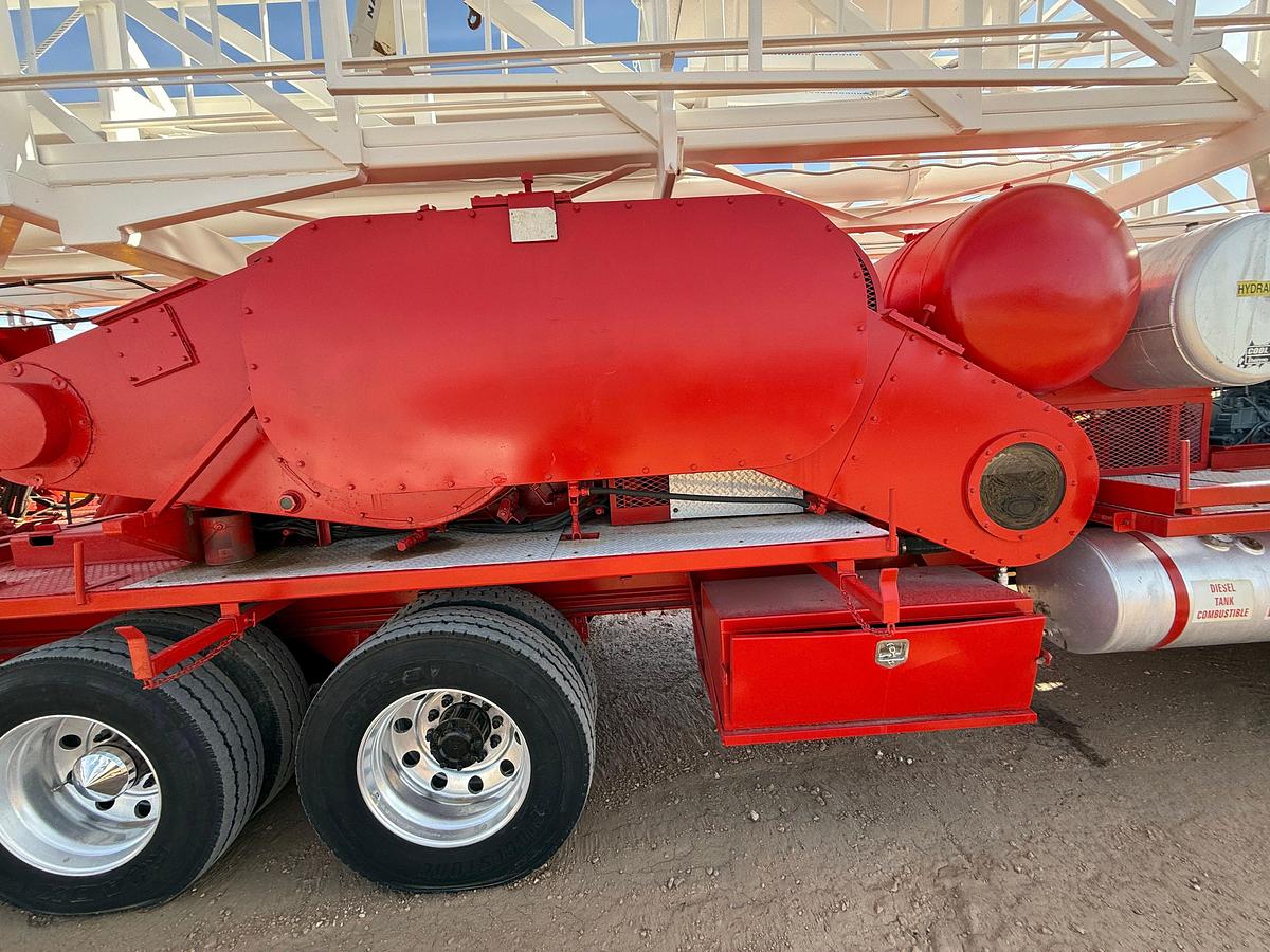 Used 2012 RIG WORKS MUSTANG 550 DD 104’-275K 5-AXLE WELL SERVICE RIG