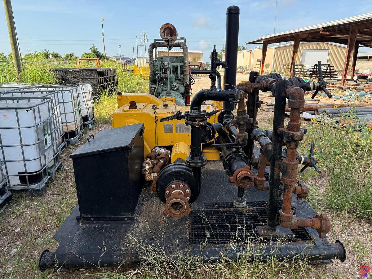 Used JWS 165L TRIPLEX WELL SERVICE PUMP P/B DETROIT DIESEL, SKIDDED