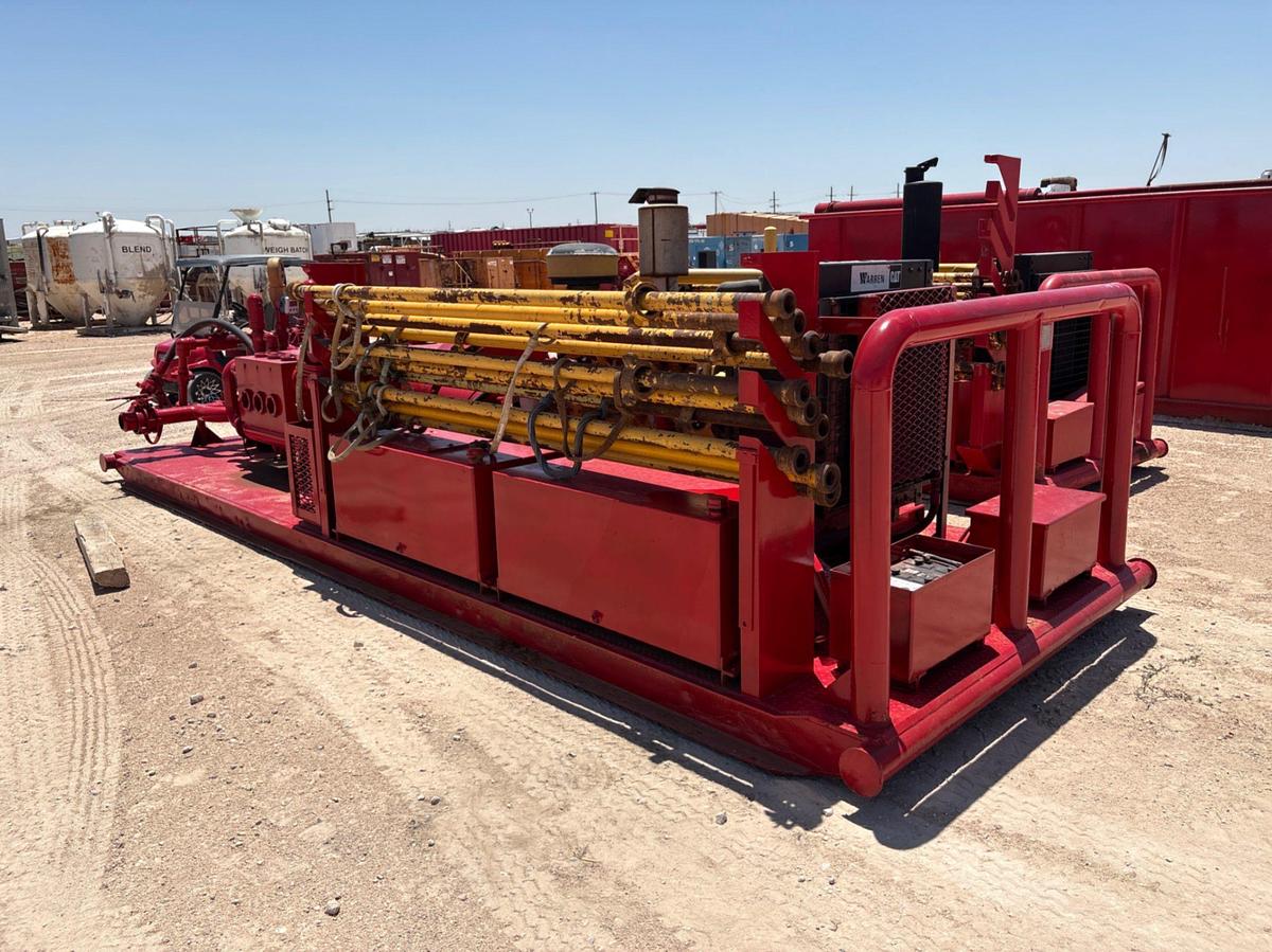 Used NOV 200T/JWS-340 pump unit, skidded