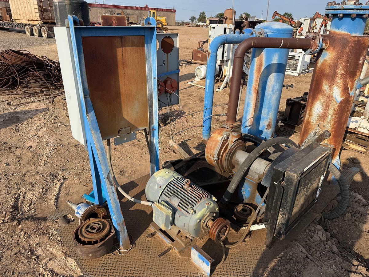 Used (2) SKIDDED AIR COMPRESSOR STATIONS INCOMPLETE F/ PARTS