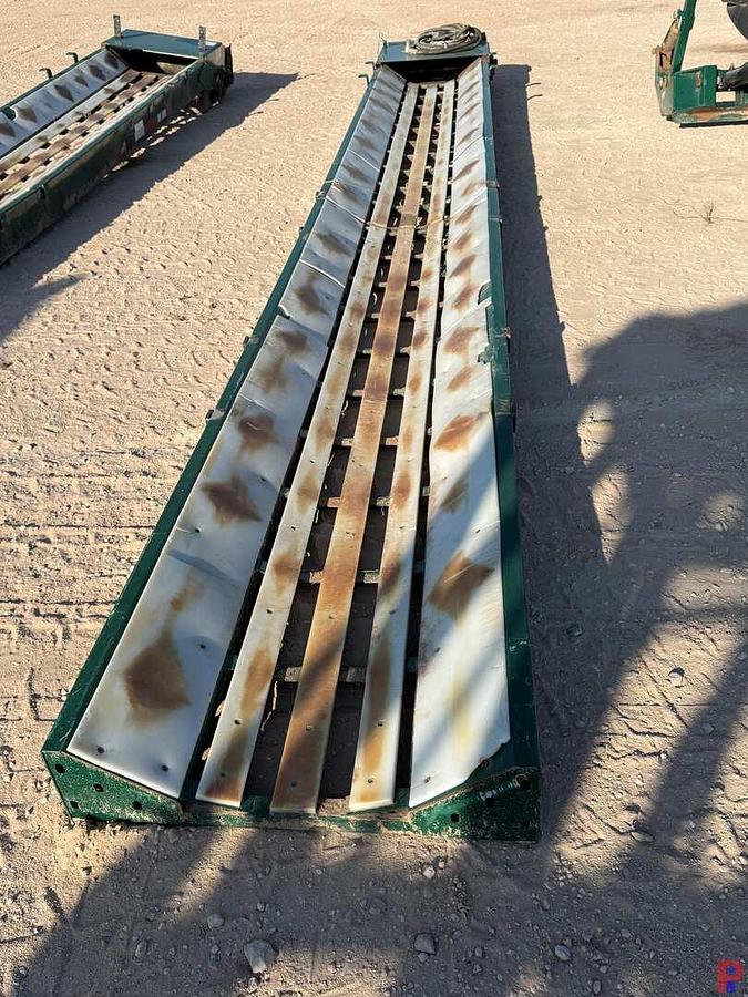 Used (2) 11’ X 3’ HYDRAULIC TILT CONVEYORS & (2) 22’ X 32” CONVEYOR TROUGH F/ SAND KING