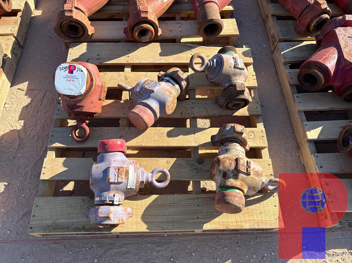 Used (4) SPM 2” 1502 CHECK VALVES & (1) SPM 3” VICTAULIC CHECK VALVE