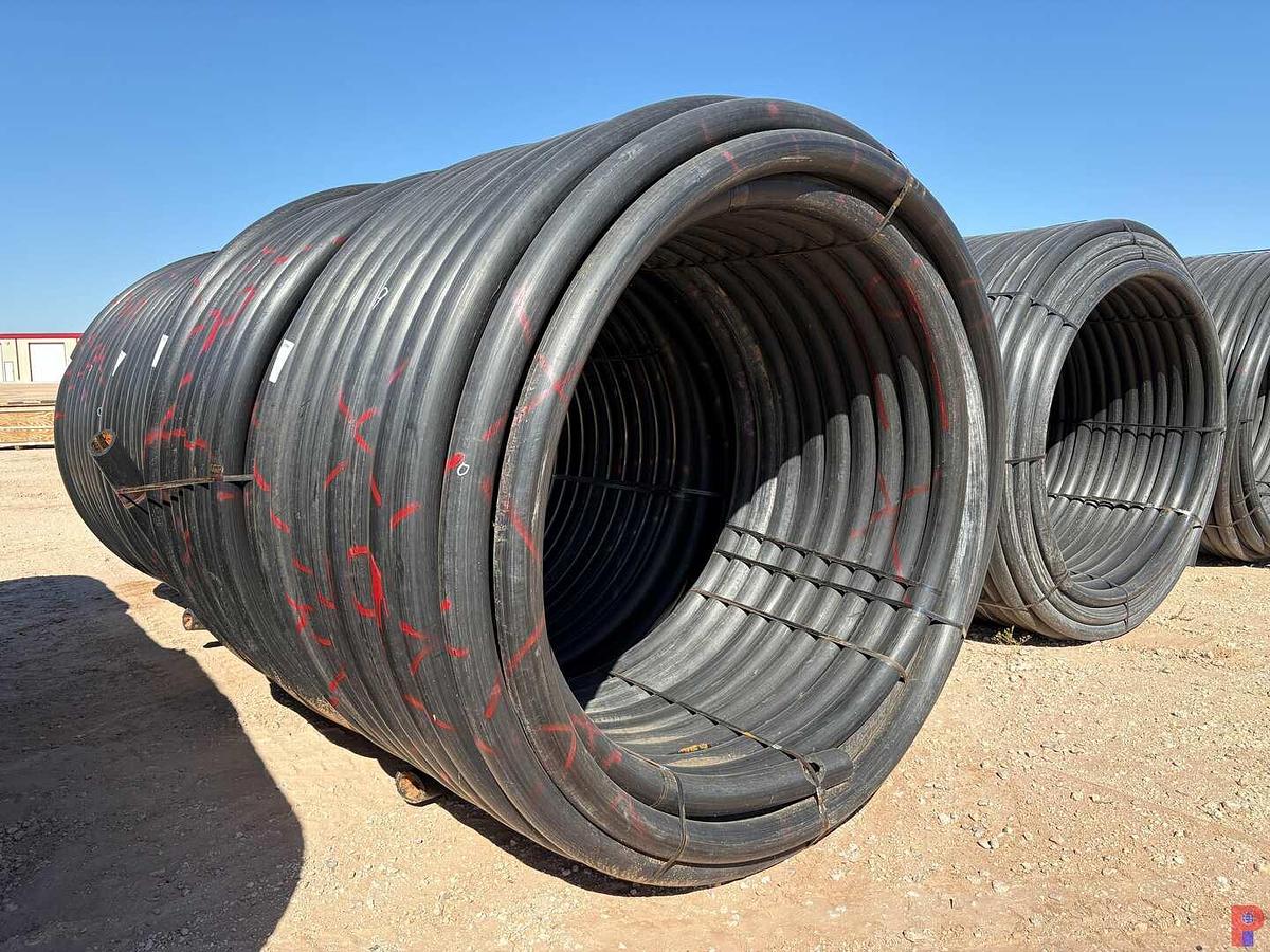 Used 1,000 FOOT ROLL OF 4” IPS DR9 POLY PIPE
