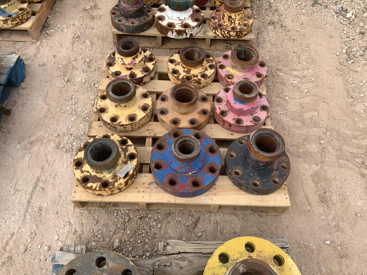 Used (5) Pallets of Assorted Weco Flanges 2” 10k to 4” 15k