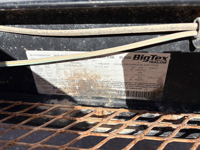 Used 2023 BIG TEX 20’ X 90” T/A BUMPER PULL UTILITY TRAILER