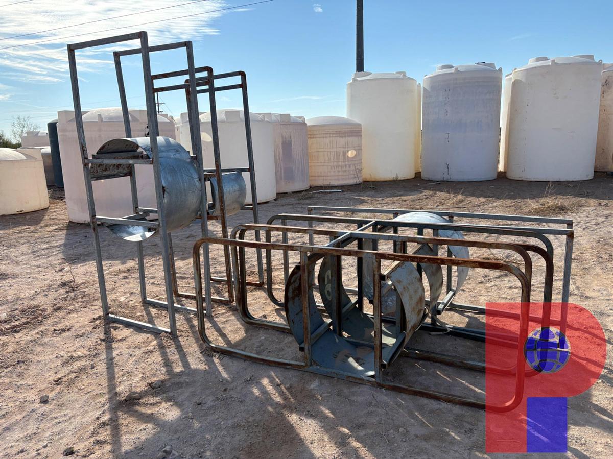 Used (5) ASSORTED TANK STORAGE RACKS