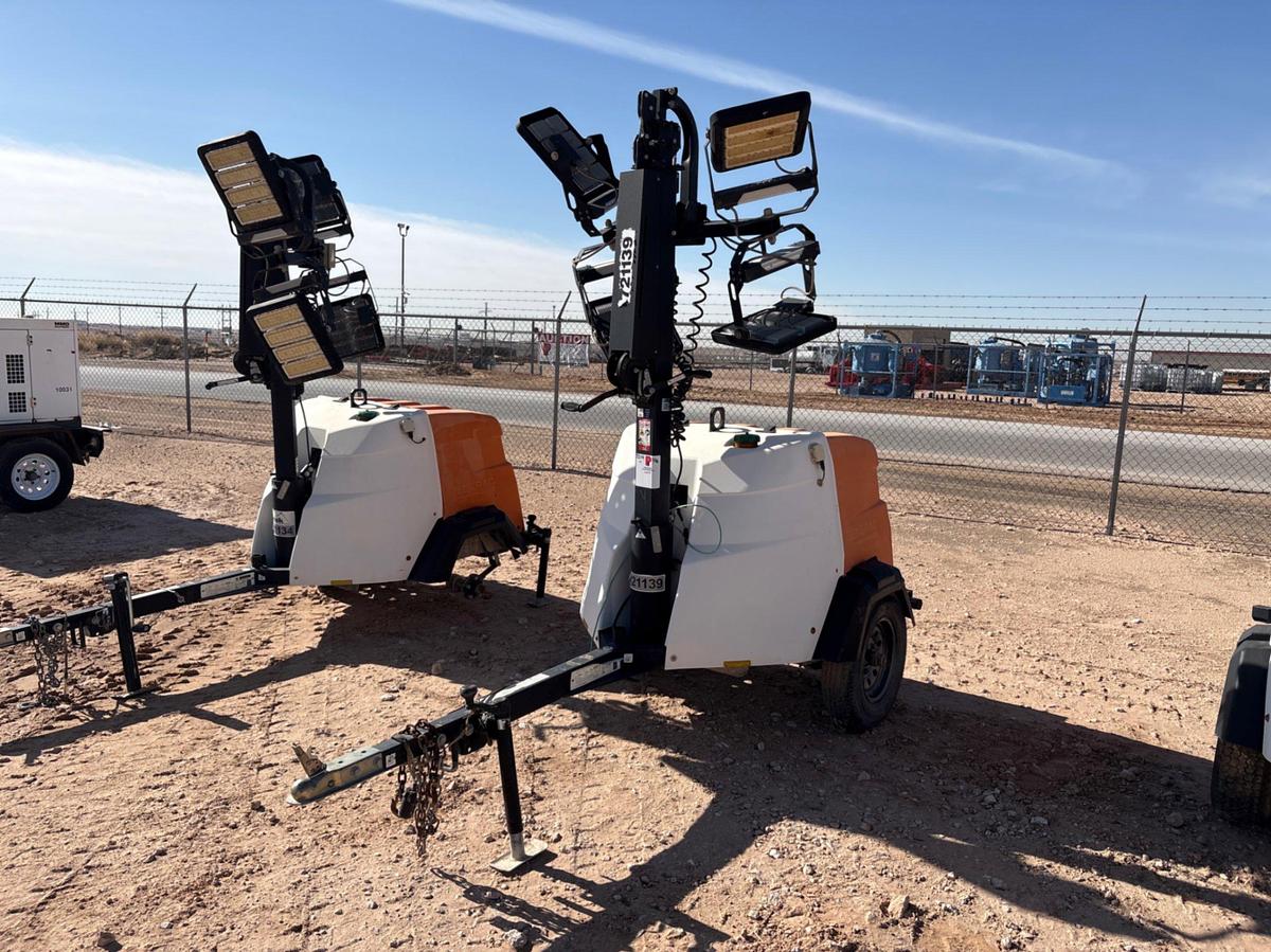 Used 2018 GENERAC  MLT6SMD 6KW S/A BUMPER PULL LED LIGHT TOWER