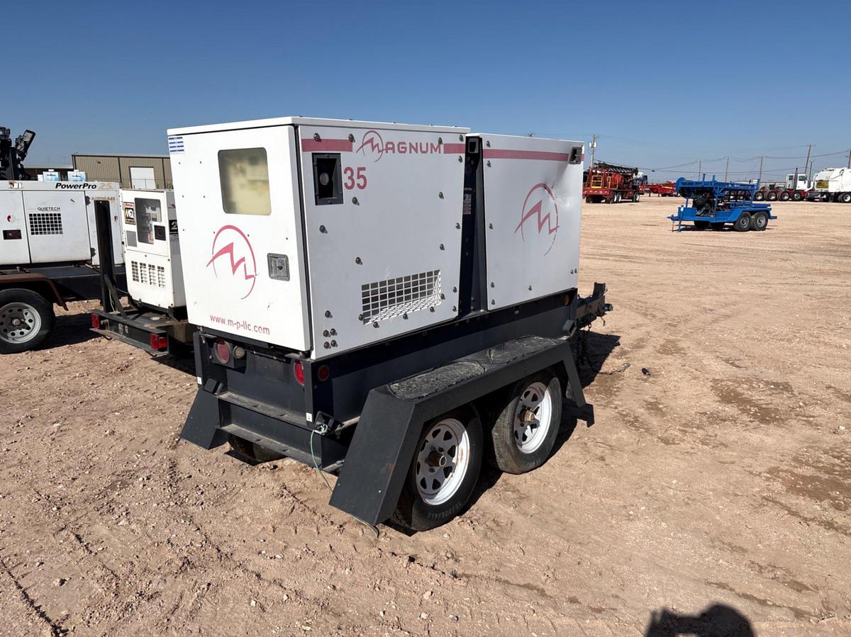 Used MAGNUM MMG35 T/A BUMPER PULL 25KW GENERATOR