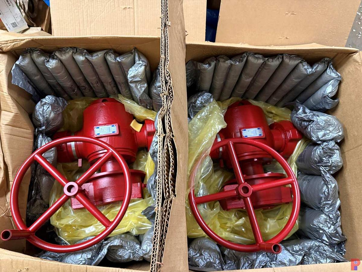 Used (2 X $) (NEW) KEMPER 3” 15K WP 1502 GEAR PLUG VALVES