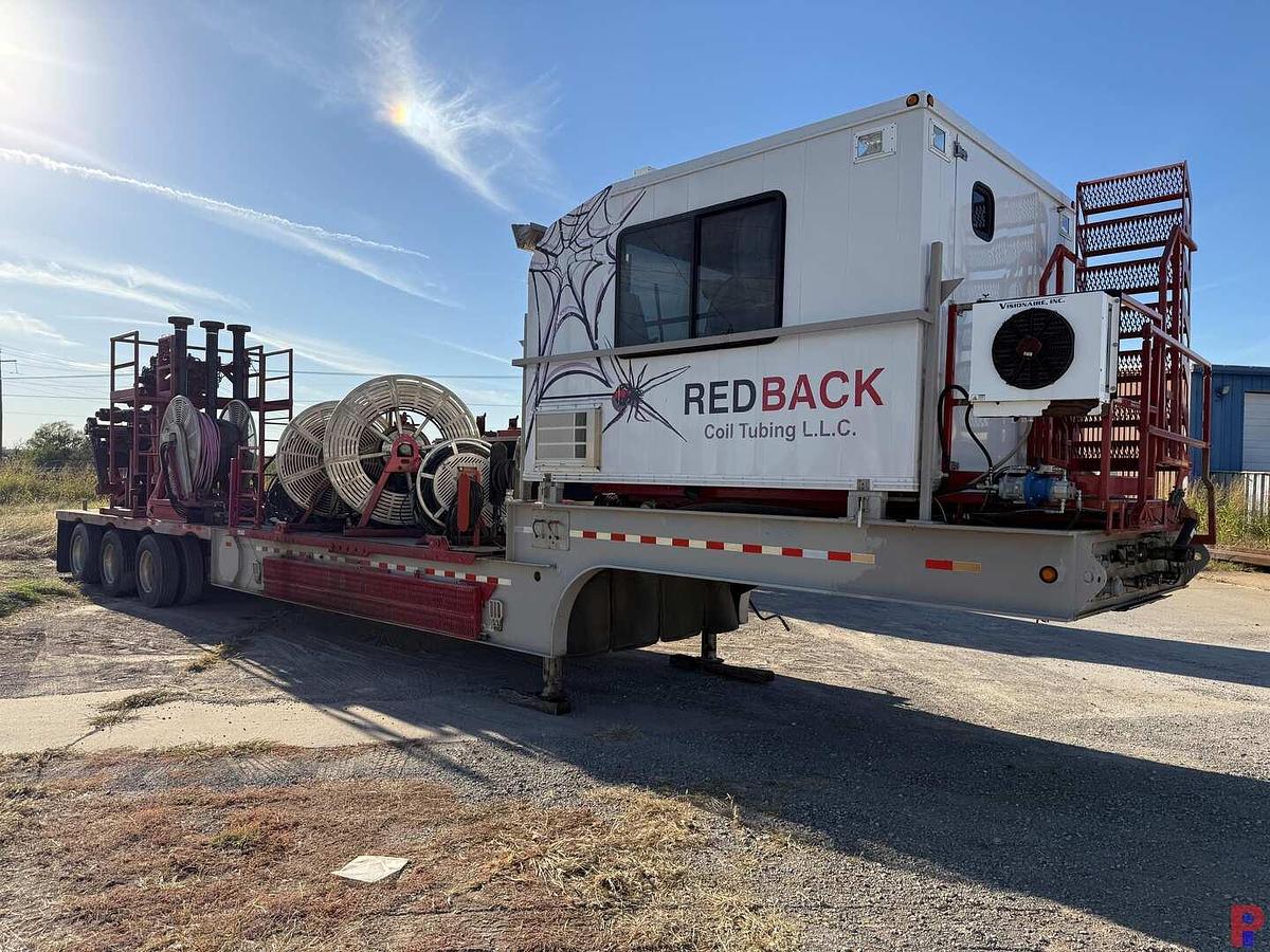 Used 2012 SERVA GROUP 54’ X 102” 3-AXLE COIL TUBING SUPPORT TRAILER