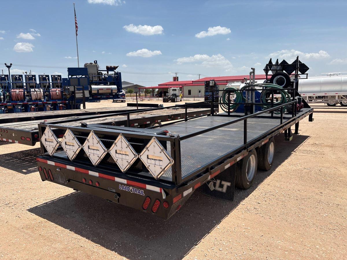 Used 2022 LOAD TRAIL 30’ X 102” T/A GOOSENECK CHEMICAL PUMP TRAILER