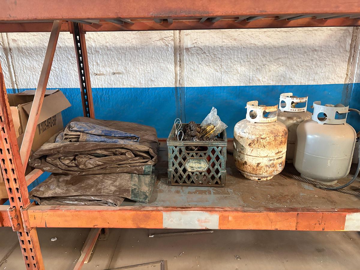 Used Miscellaneous parts, chains, ppe, and contents of shelf