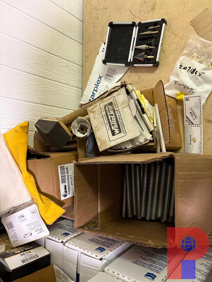 Used (1) 5’ X 2’ X 6’ SHELF & (1) 5’ X 2’ X 3’ SHELF W/ CONTENTS