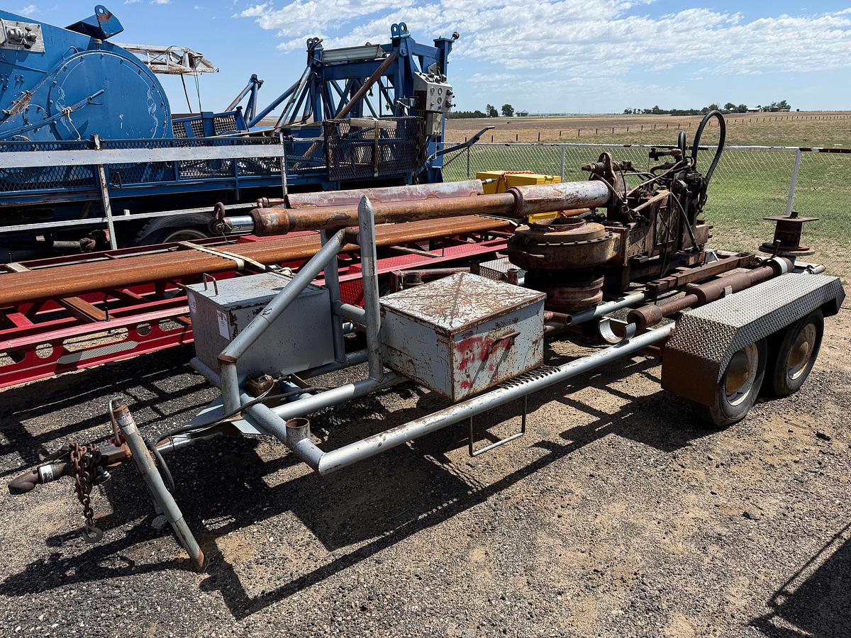 Used FOSTER 59 2-3/8” - 8-5/8” HYD POWER TONG W/ BACK-UP, TONG CYL, TRANSPORT TRAILER