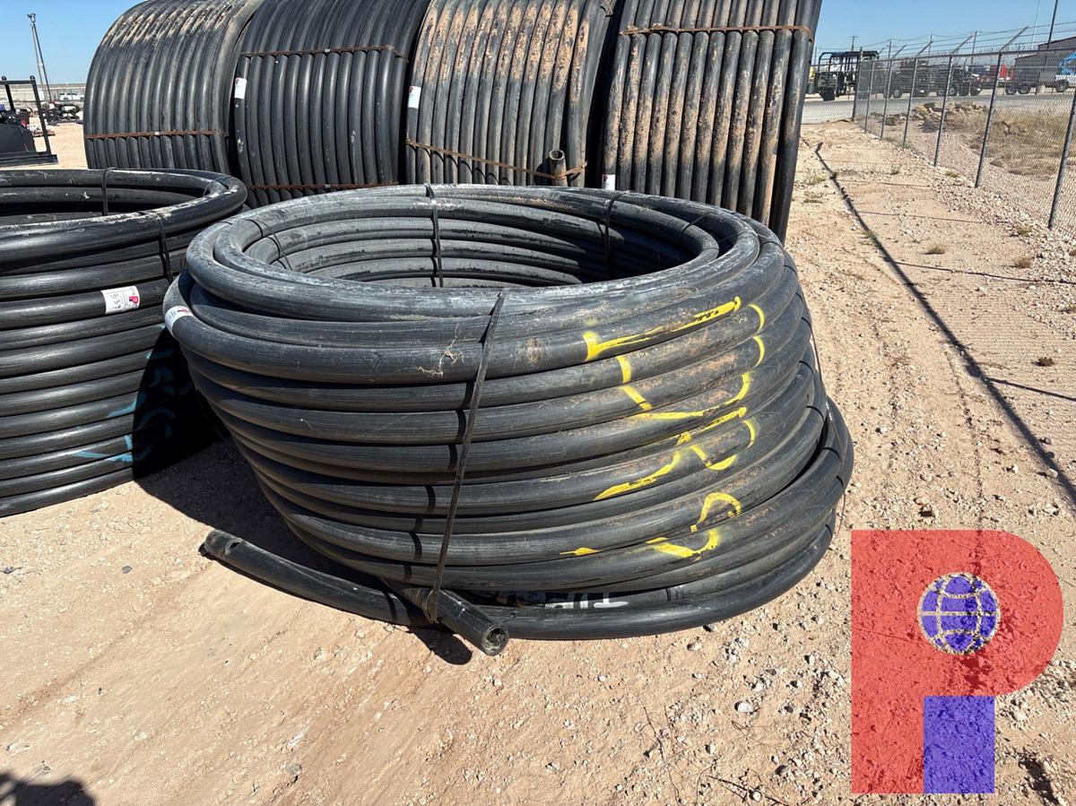 Used 1,000 FOOT ROLL OF 3” IPS DR9 POLY PIPE