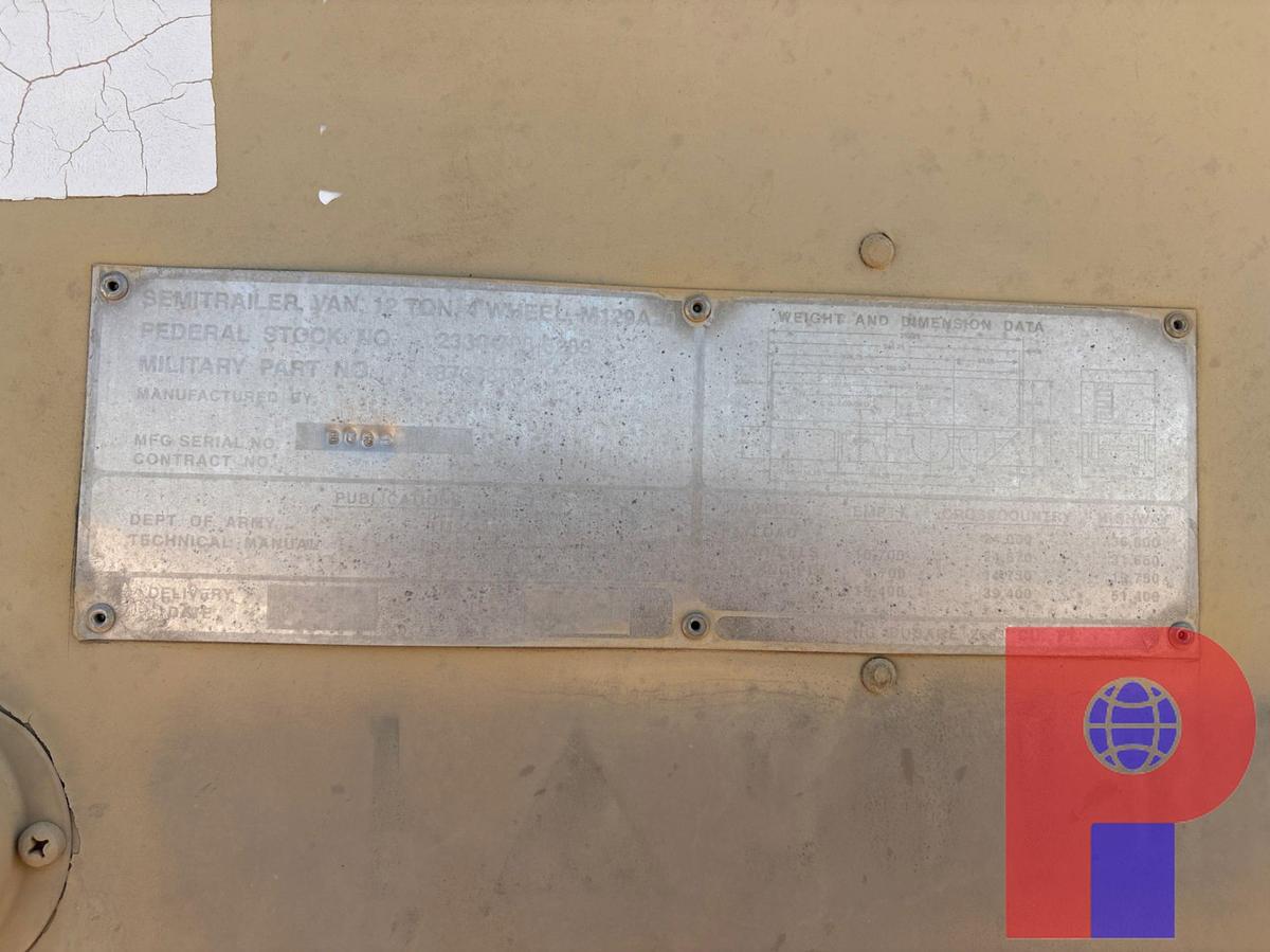 Used 28’ X 8’ M129 T/A TRAILER