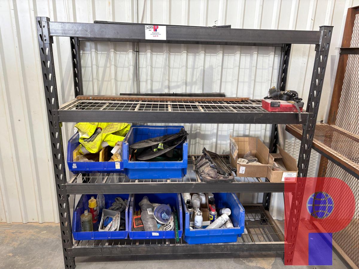 Used 6’ X 2’ X 6’ SHELVING UNIT W/ CONTENTS