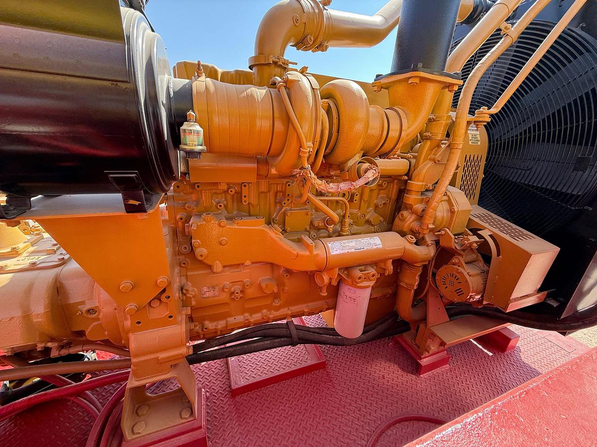 Used Tulsa triplex TT-560 triplex pump unit, skidded