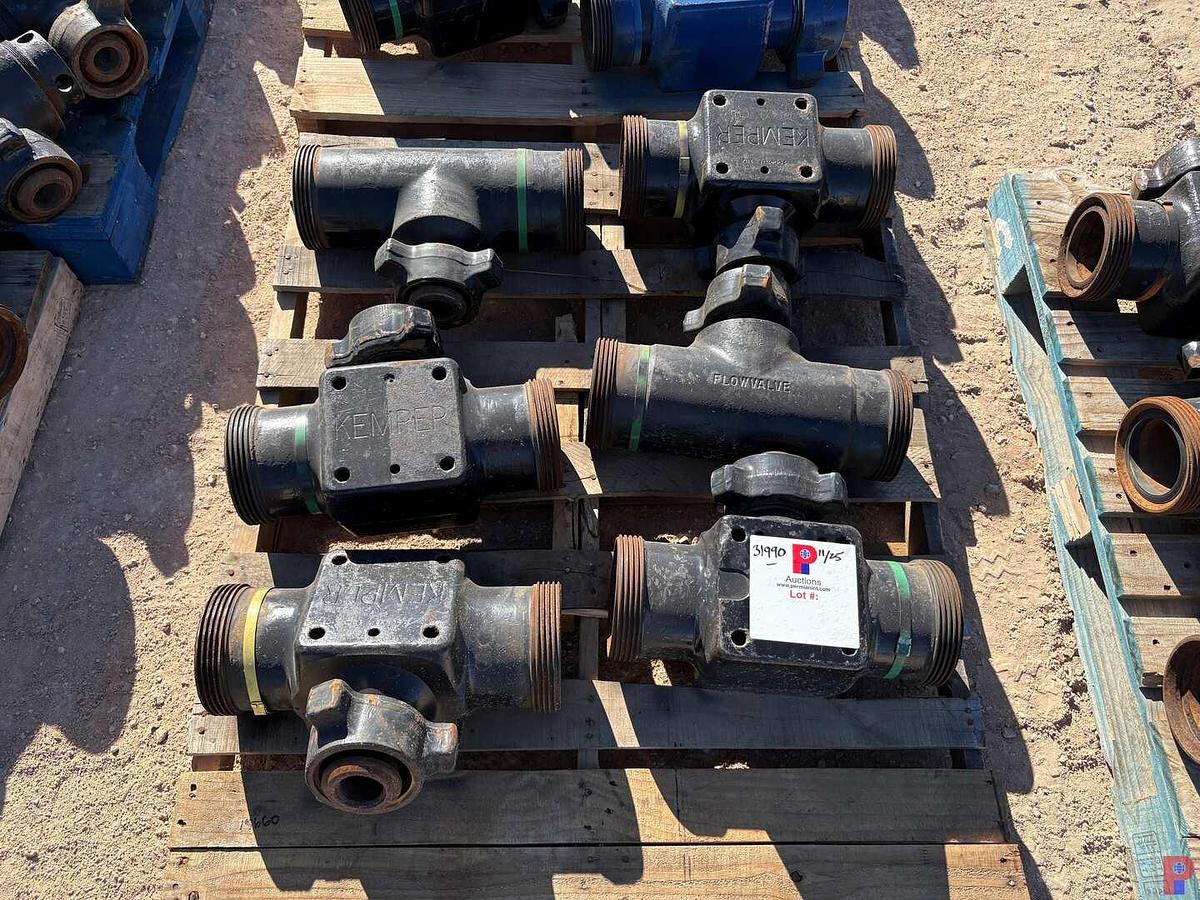 Used (6) KEMPER 4” X 2” 1502 “T” FITTINGS