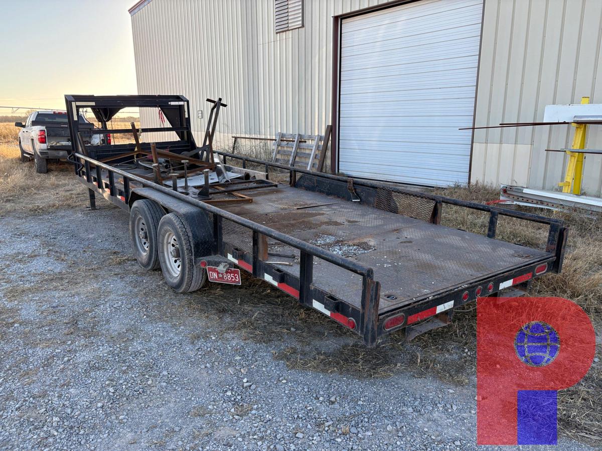 Used 2014 MAXX-D 24’ X 7’ T/A GOOSENECK TRAILER