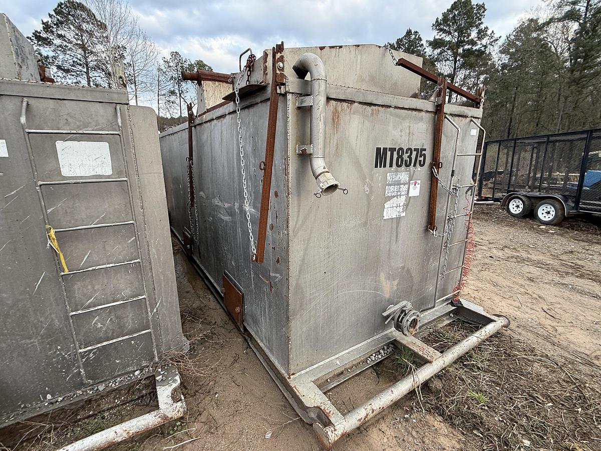 Used 22’ X 84” X 78” 3-COMP 160 BBL REVERSE PIT W/ GAS BUSTER & CATWALK