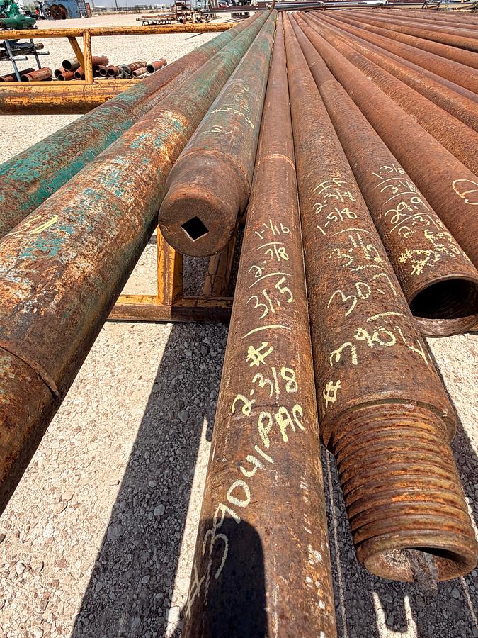 Used 2-7/8 OD x 1-1/16 ID x 31.5 ft. Long Slick Drill Collar w/ 2-3/8 PAC CONN.