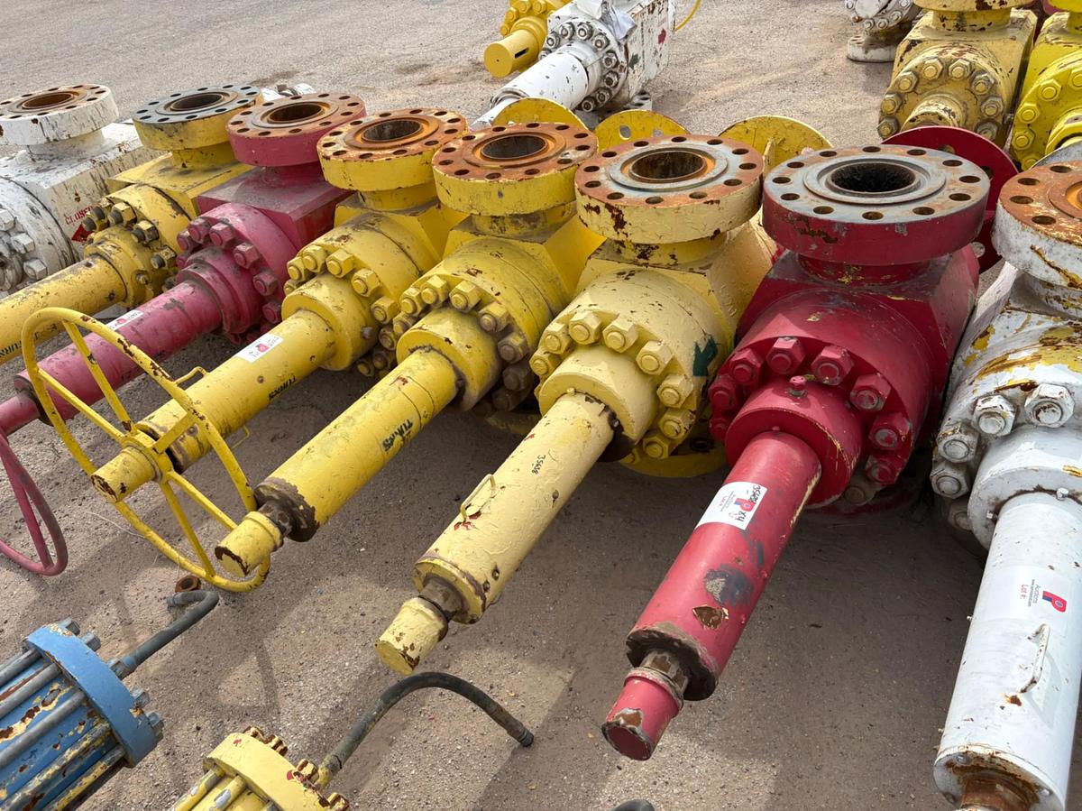 Used (4x$) (4) 7-1/16” frac valves