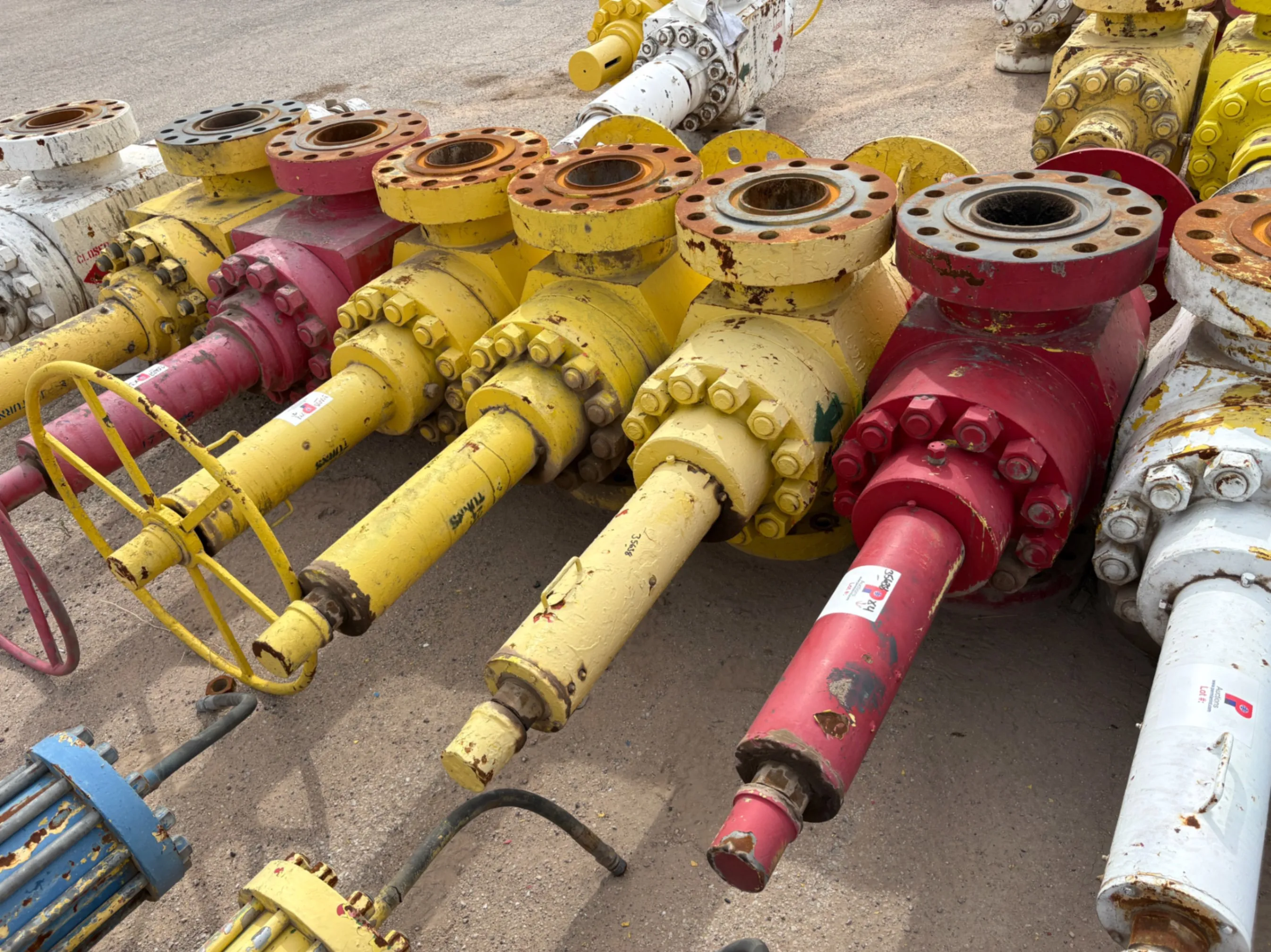 Used (4x$) (4) 7-1/16” frac valves