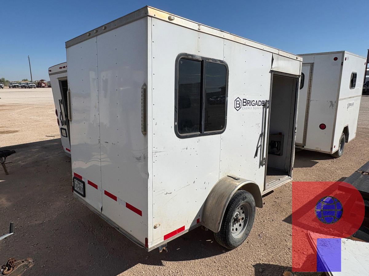 Used 2019 ROCK SOLID CARGO 10’ X 6’ S/A BUMPER PULL MOBILE OFFICE TRAILER