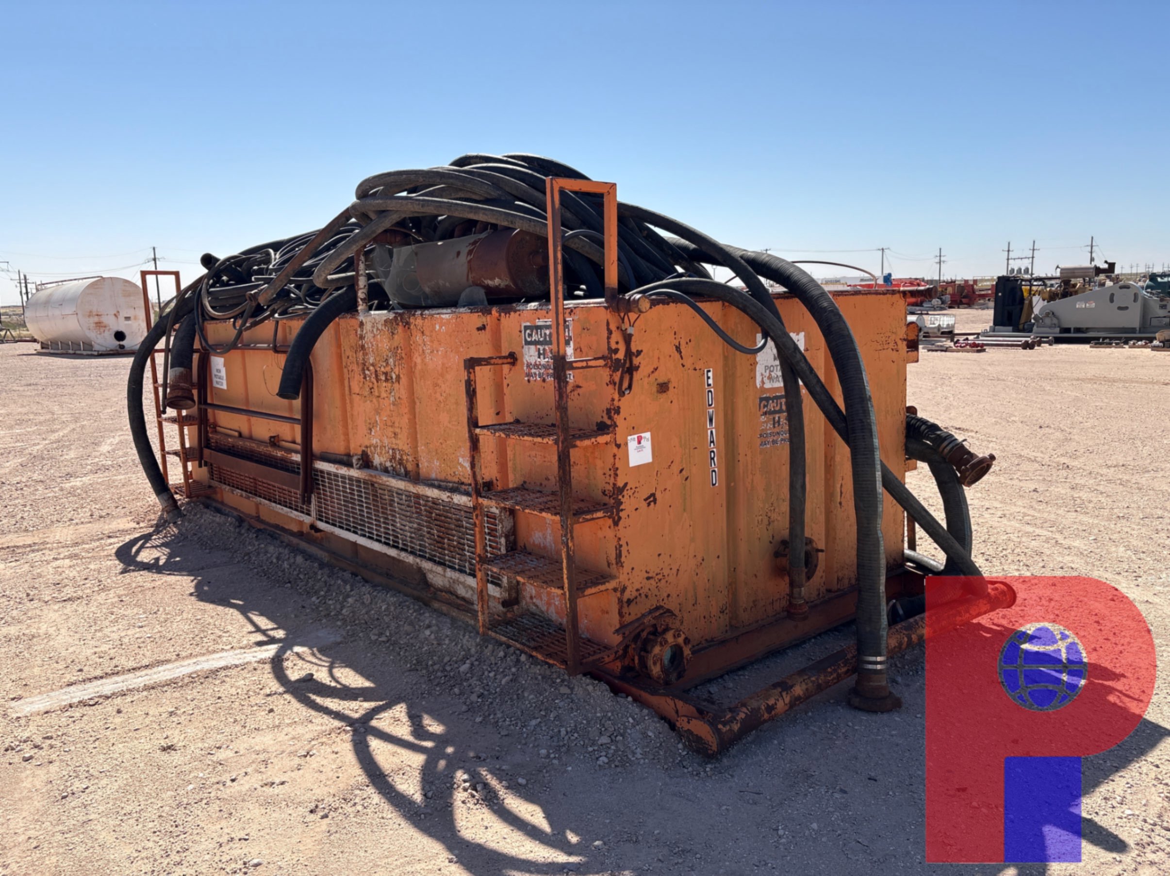 Used 20’ X 7’ X 5’ OPEN TOP FLUID TANK