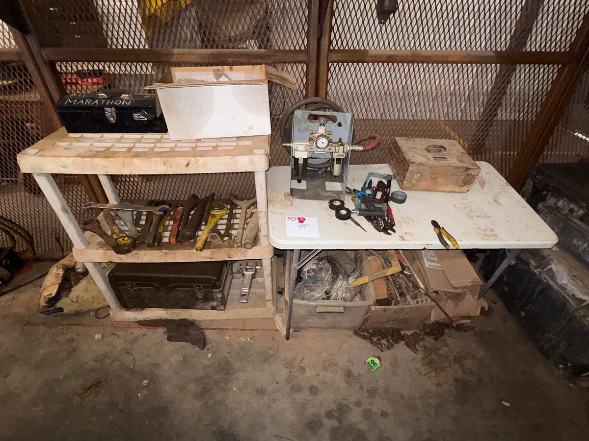 Used Lot of assorted hand tools, Dickson minicorder, tool boxes, etc.