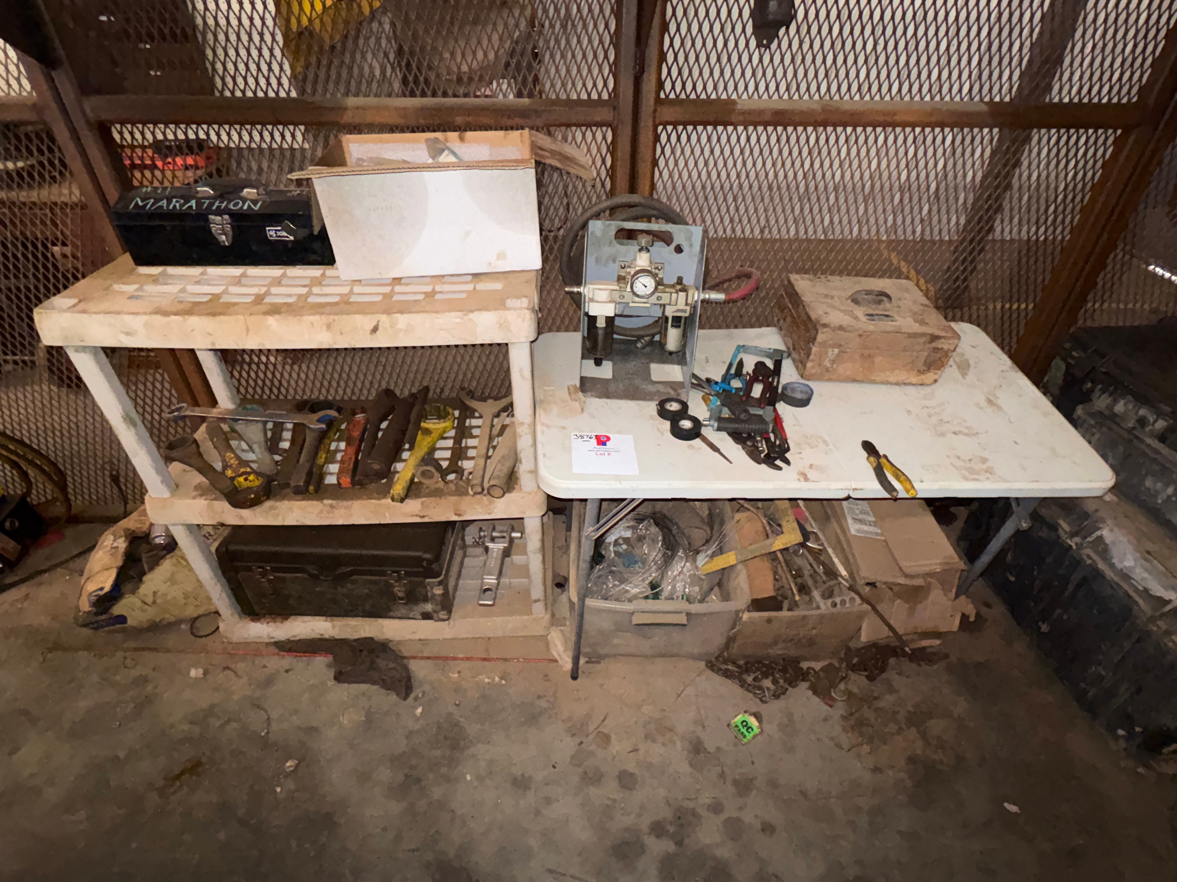 Used Lot of assorted hand tools, Dickson minicorder, tool boxes, etc.