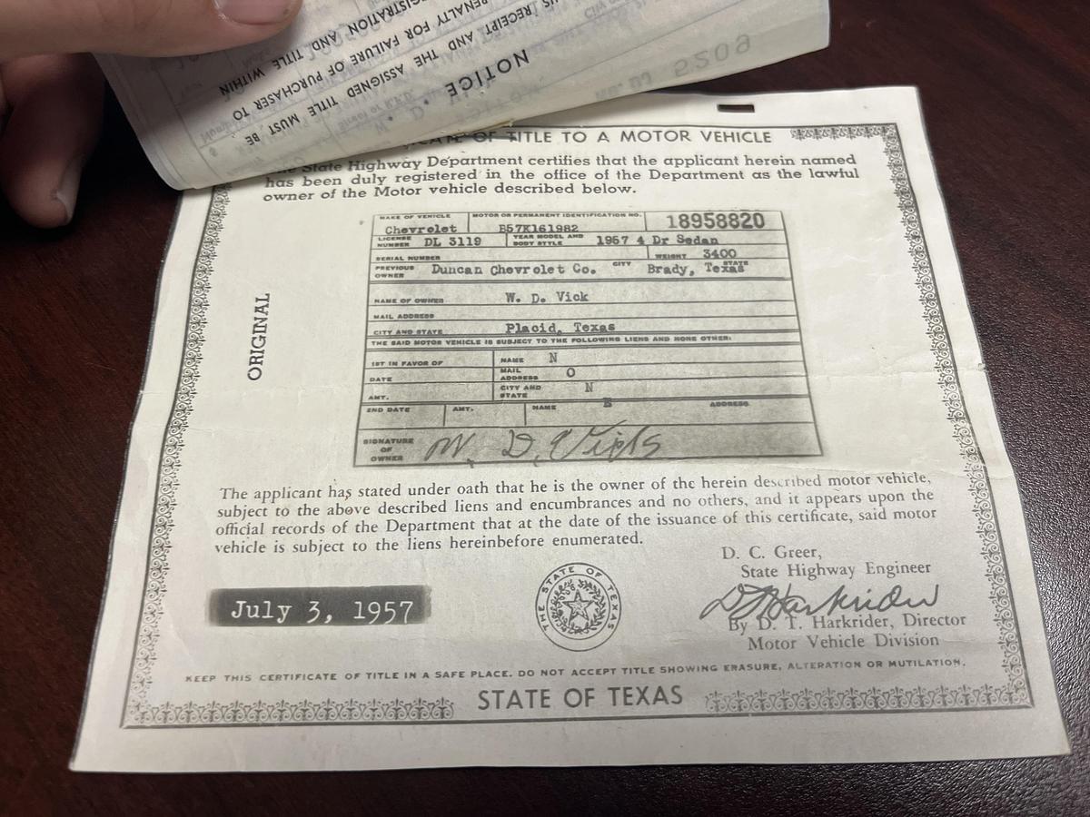 Used 1957 CHEVROLET 210 4 DOOR SEDAN