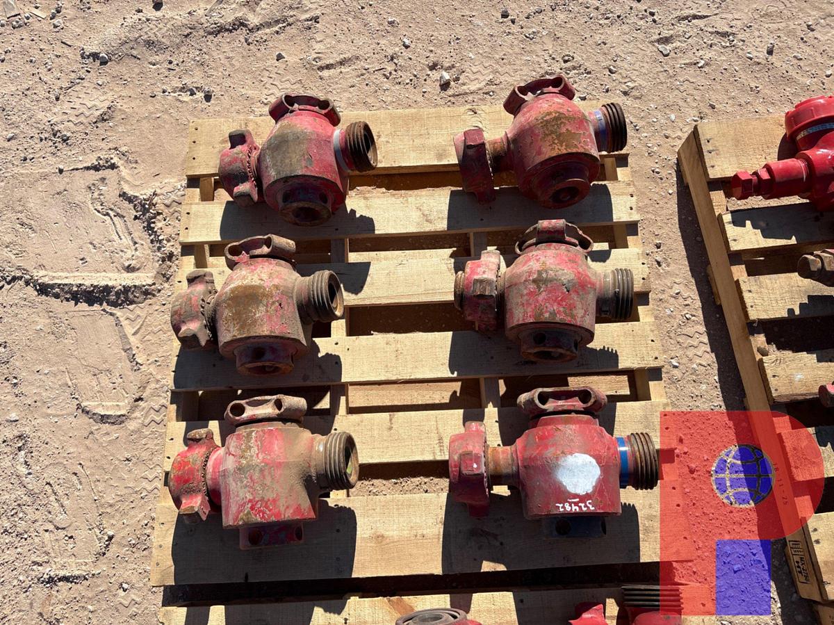Used (6) 2” 1502 PLUG VALVES