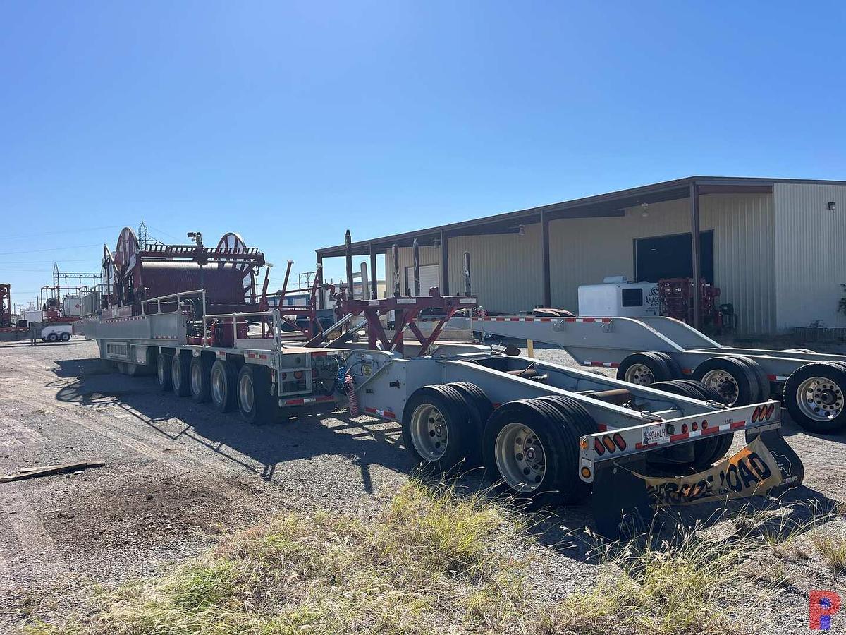 Used 2015 HYDRA RIG 12’W 10-AXLE W/ JEEP & BOOSTER COIL TUBING TRAILER