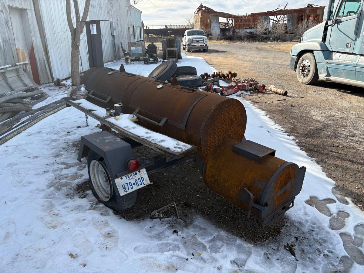 Used 10’ x 2’ s/a bumper pull bbq trailer