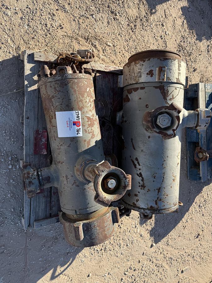 Used (2) MULTI-SIZE SINGLE PLUG CEMENT HEADS