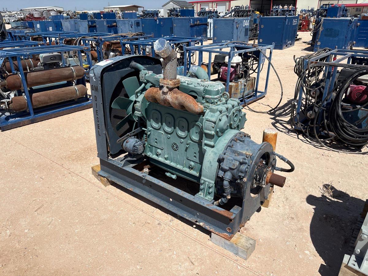 Used Detroit Diesel 4-71 engine w/ Radiator &Torque Converter