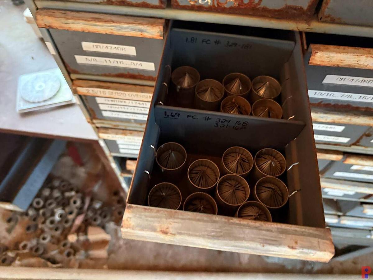 Used (2) 60-BIN FISHING TOOL SMALL PARTS & COMPONENTS SUPPLIES