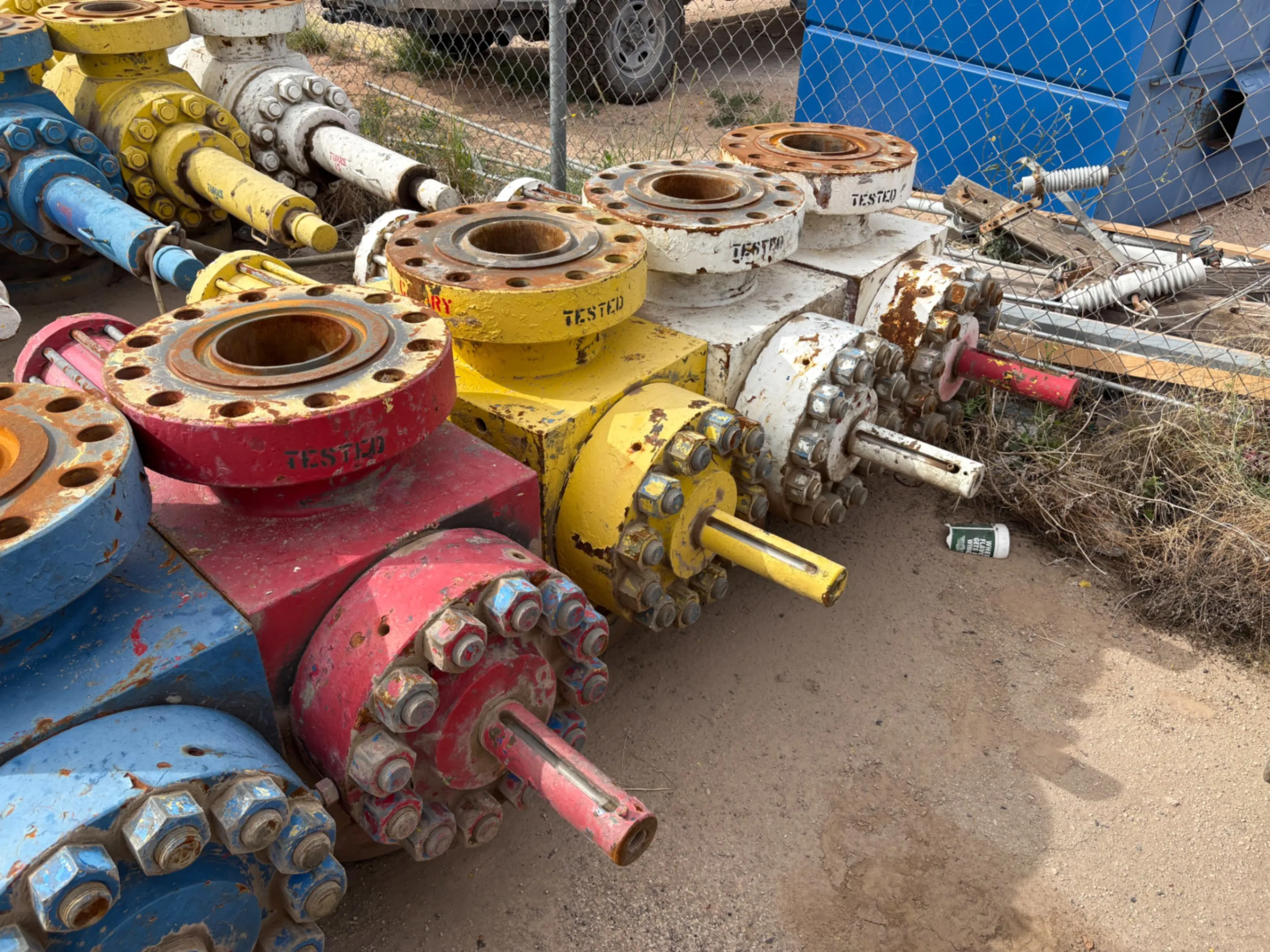 Used (4x$) (4) 7-1/16” 10k hydraulic frac valves