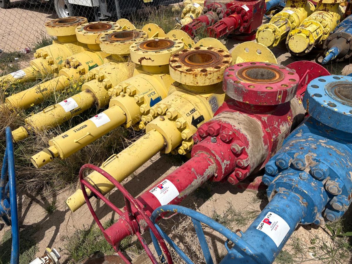 Used (3x$) (3) 7-1/16” frac valves