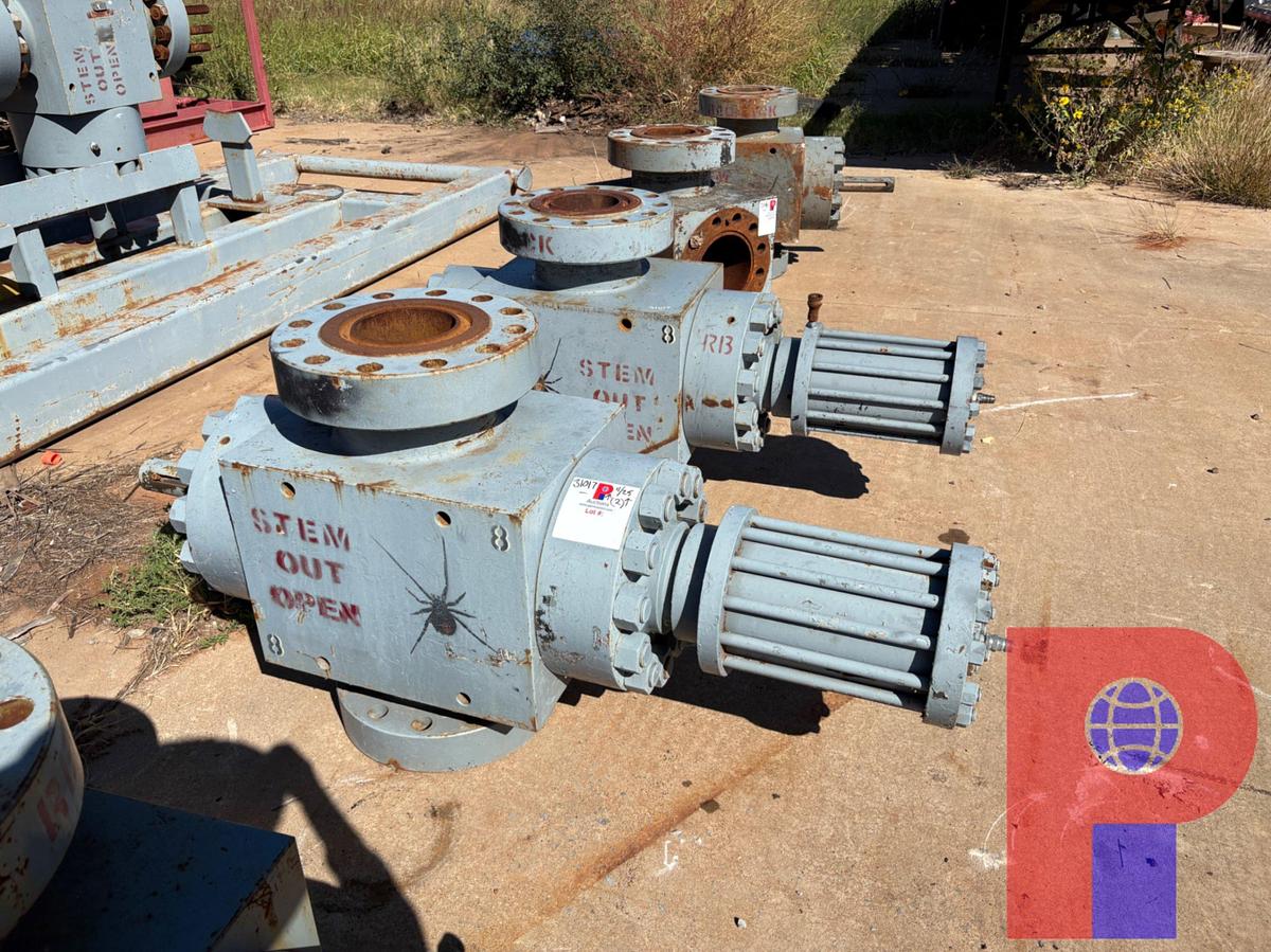 Used (2X$) (2) 7-1/16” 10K HYDRAULIC FRAC VALVES