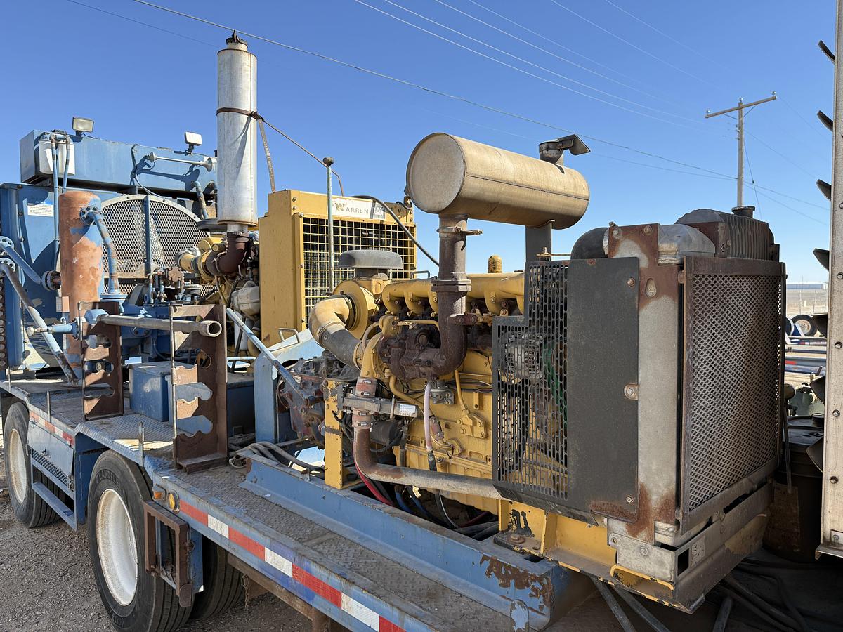Used 2006 AIR FOAM UNIT P/B (3) CATERPILLAR ENGINES MTD ON PRECISION PUMP & COMPRESSOR T/A DROP DECK TRAILER