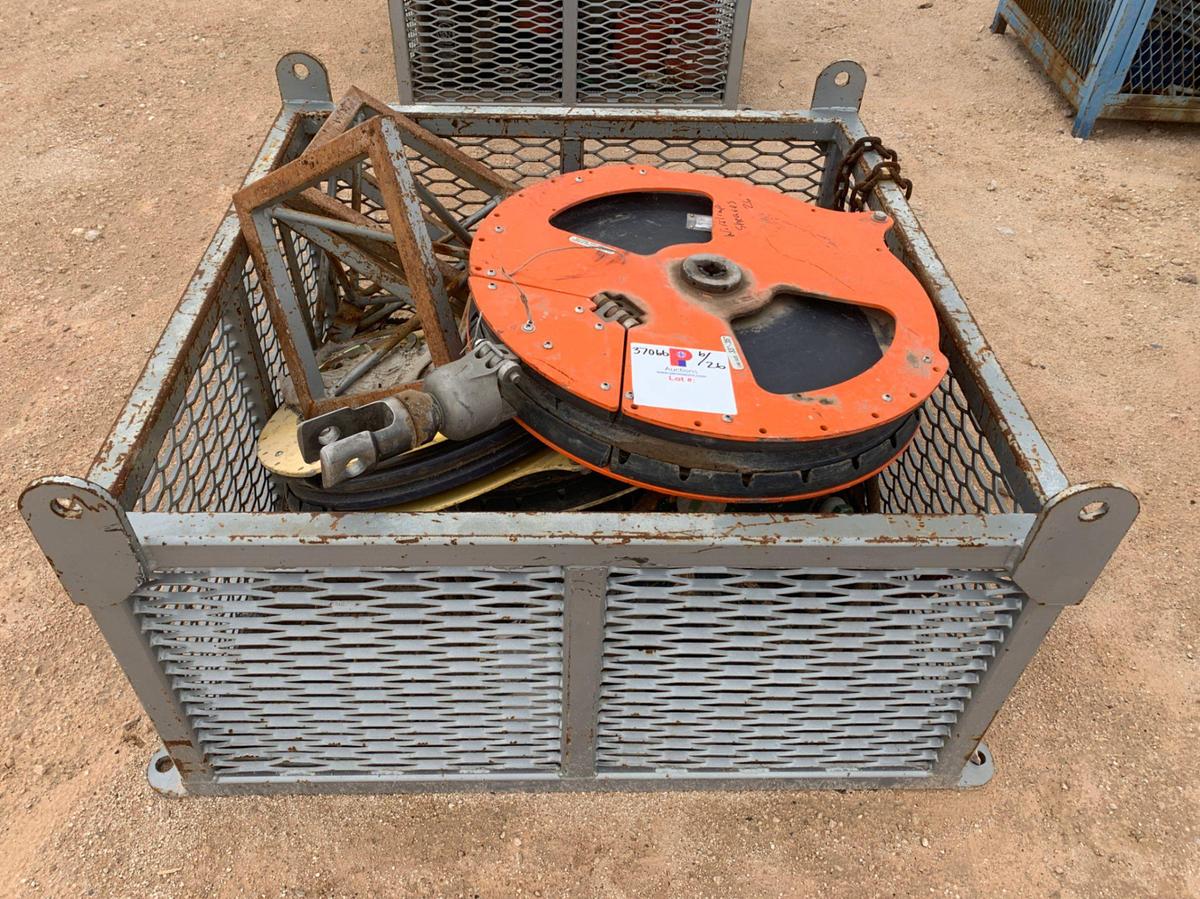 Used 4’ x 4’ x 2’ Metal Transport Bins w/ 26” Wireline Sheaves